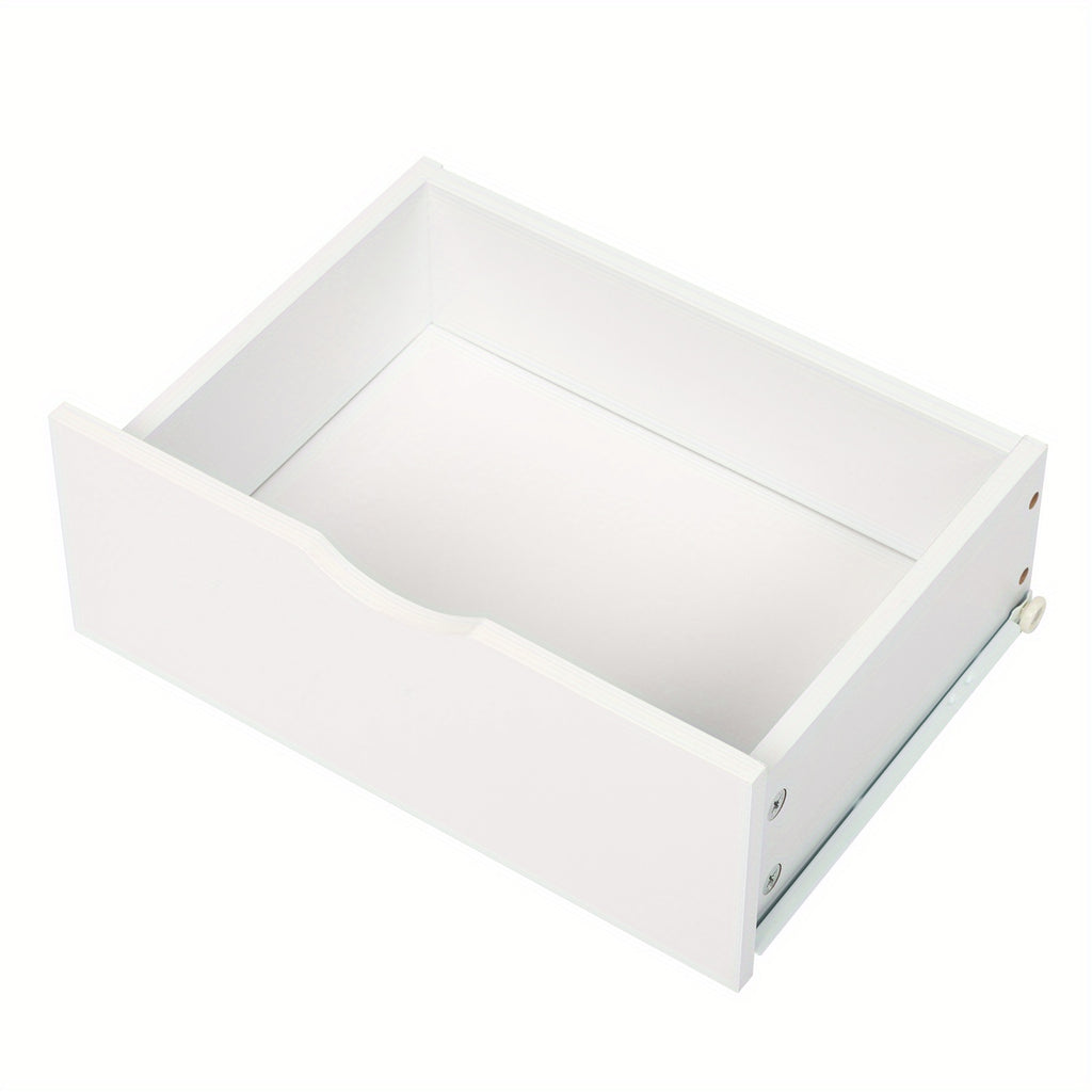 2pcs Modern White Bedside Cabinets\u002FNightstands with Two Drawers - Space-Saving MDF Spray Paint & Solid Wood, High- Bedside Tables ( Assembly, White Wood Color) for Small Bedrooms, 15.75x11.81x23.62inch