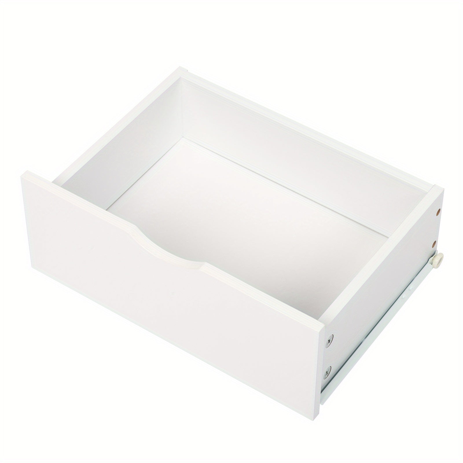 2pcs Modern White Bedside Cabinets\u002FNightstands with Two Drawers - Space-Saving MDF Spray Paint & Solid Wood, High- Bedside Tables ( Assembly, White Wood Color) for Small Bedrooms, 15.75x11.81x23.62inch