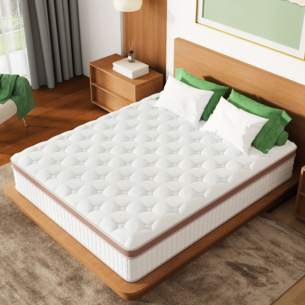 Queen King Mattress 12 Inch 14 Inch Superior Firm Hybrid Mattress In A Box - Euro Top Luxury Mattress-Gel Memory Foam And Innerspring Hybrid Mattress For Motion Isolation, Edge Support, 365-nights Trail