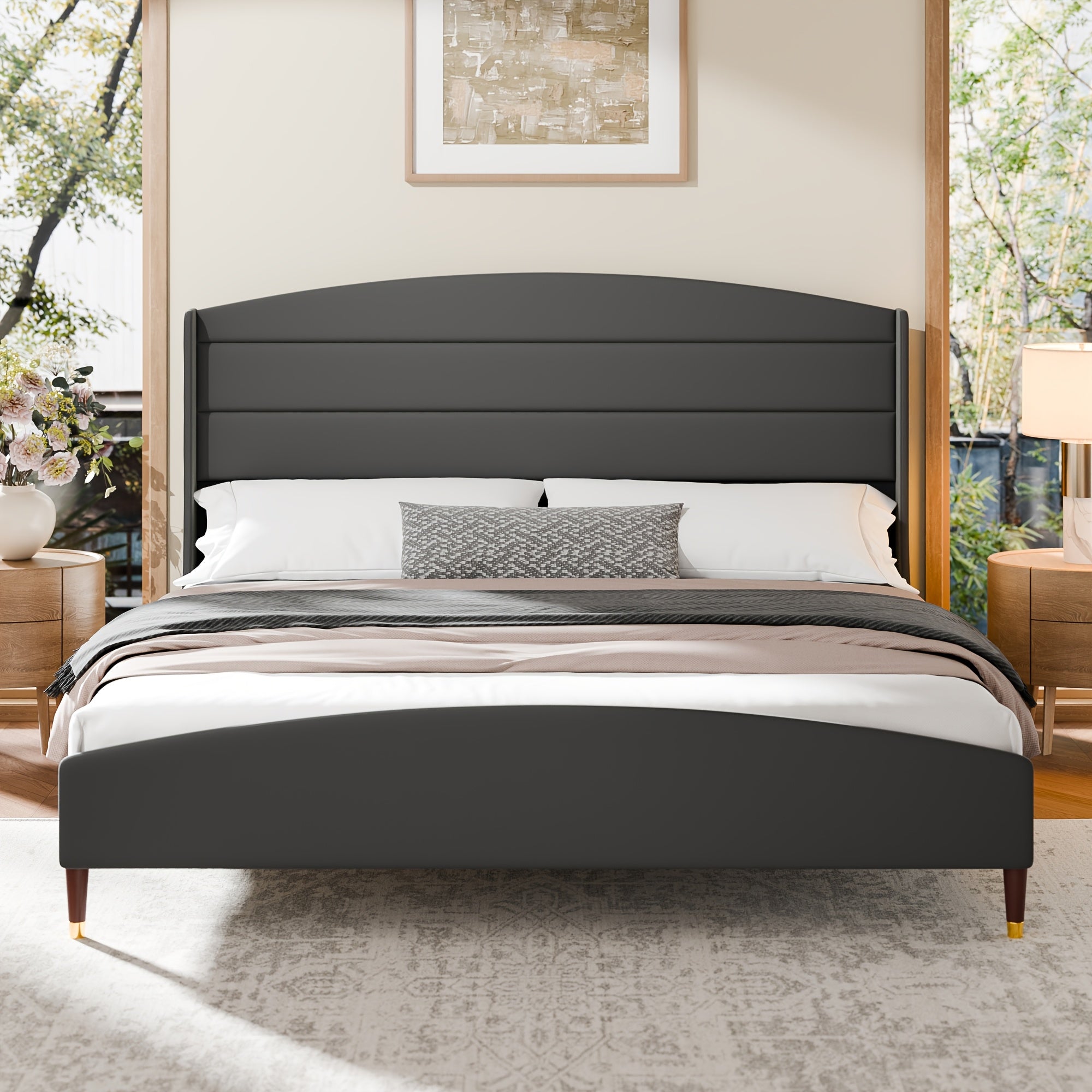 Full\u002FQUEEN\u002FKING Size Bed Frame with 50.4\